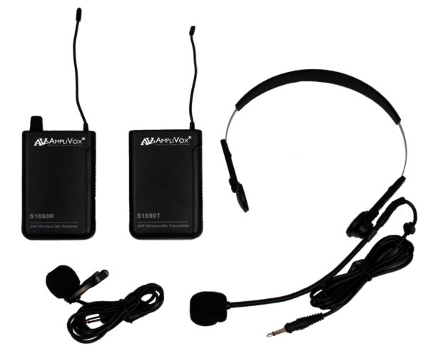 WIRELESS 16 CHANNEL UHF MIC SYSTEMS (TRANSMITTER & RECEIVER INCLUDED)