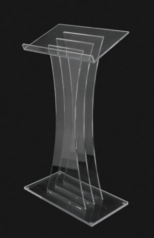 3-PANE CONTEMPORARY ACRYLIC LECTERN