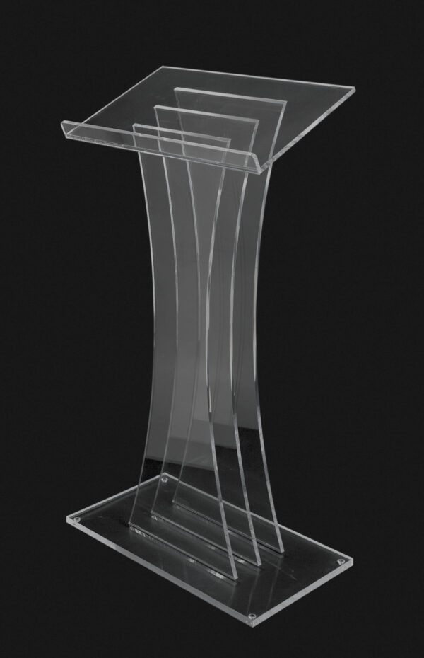 3-PANE CONTEMPORARY ACRYLIC LECTERN