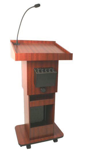 EXECUTIVE ADJUSTABLE SOUND COLUMN LECTERN