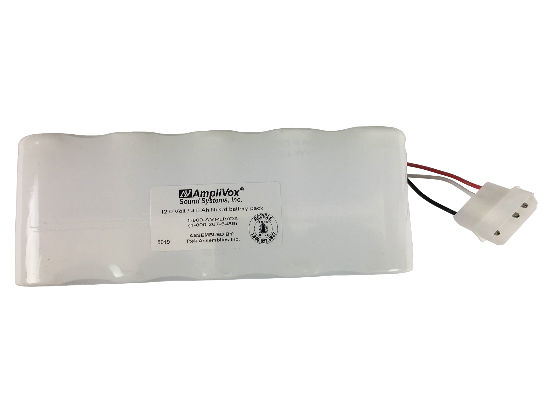 S1465 - NiCad Battery Pack - Heavy duty rechargeable - Free Shipping